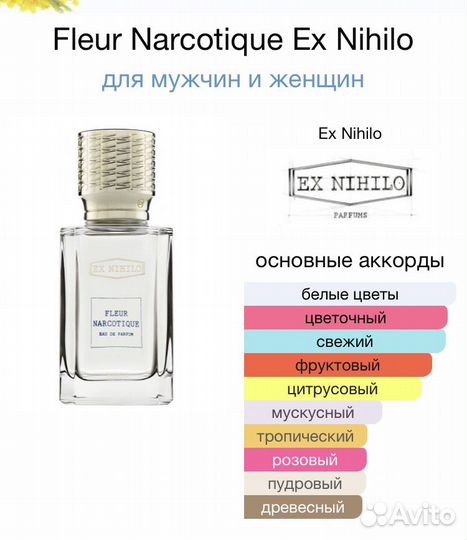 Ex Nihilo Fleur Narcotique духи наркотик