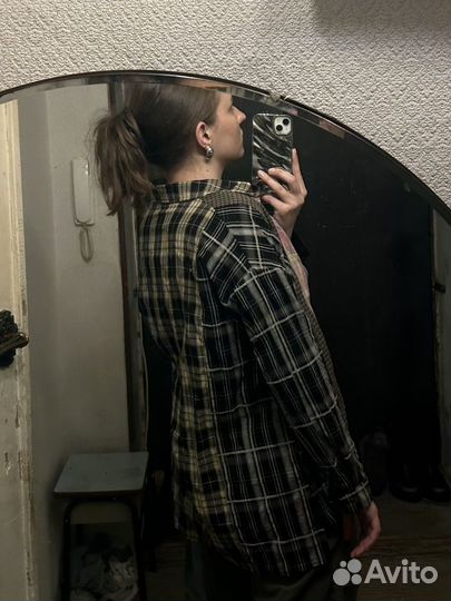 Рубашка клетчатая винтаж