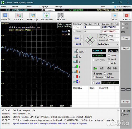 WD Ultrastar DC HC520 12TB SATA
