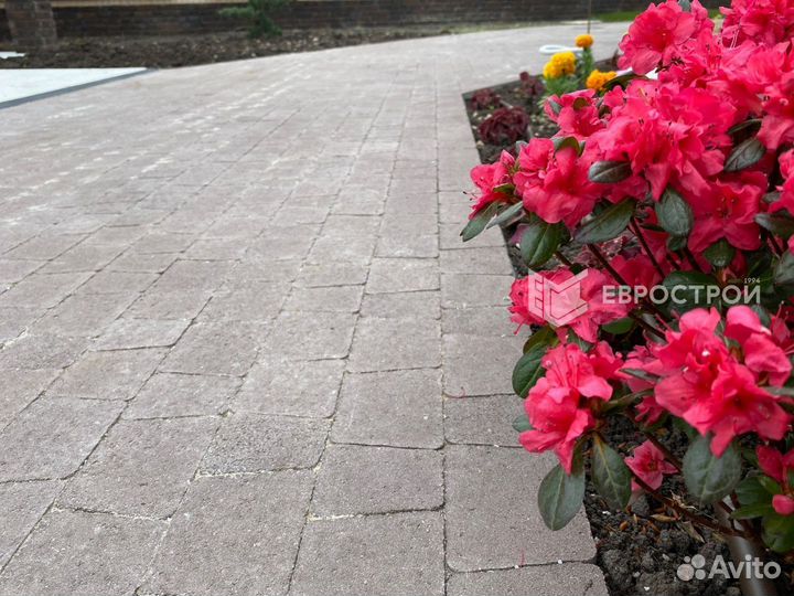 Тротуарная плитка, брусчатка, бордюры
