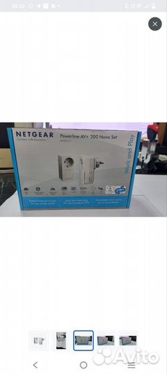 Розетка wifi сетевая netgear PowerLine Nano set