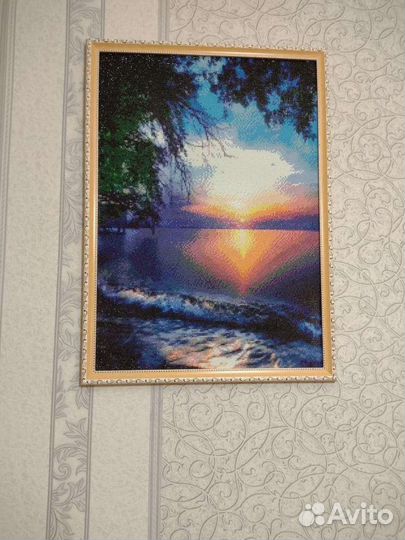 Картина, алмазная вышивка