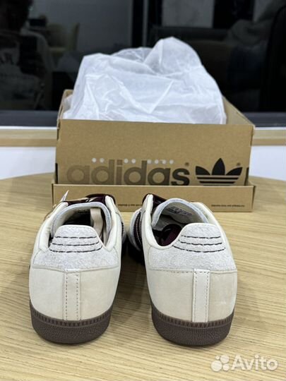 Кеды Adidas samba og white maroon