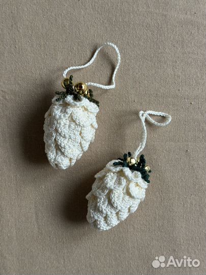 Брелок обвес на сумку Шишка