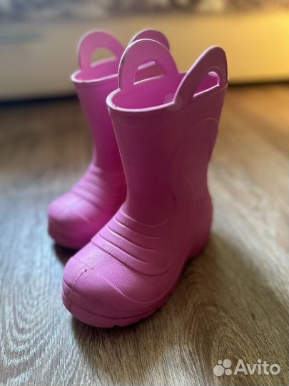 Резиновые сапоги доя девочки эва 27