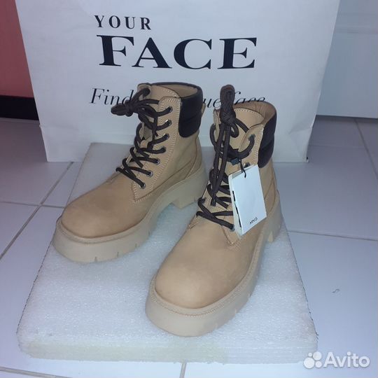 Ботинки новые,кожа,оригинал,р38,Швеция