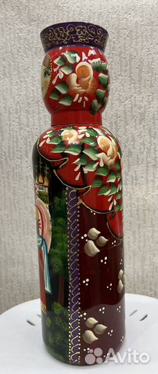 Матрешка-футляр для бутылки, 37,5, новая