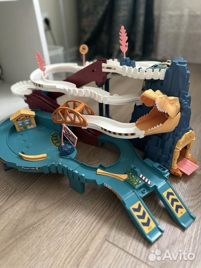 Автотрек дино с машинками