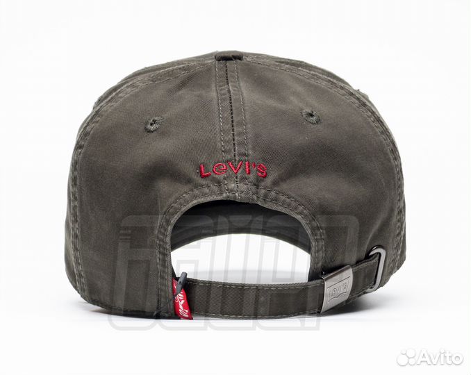 Кепка бейсболка Levis 1850 зелёная мягкая