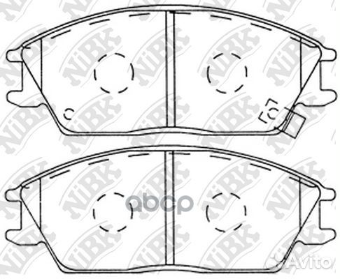 Колодки тормозные дисковые PN0091 NiBK