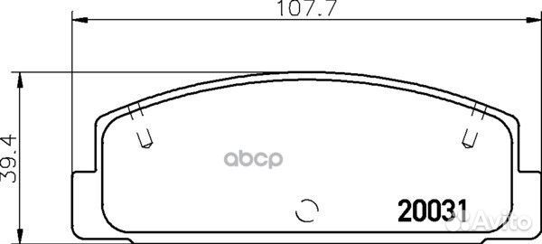 Комплект тормозных колодок NP5004 nisshinbo
