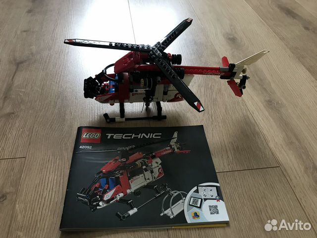 Lego technic 42092 спасательный вертолёт 8+