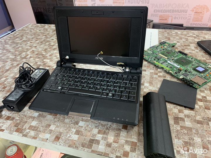 Asus eee pc 4G по запчастям