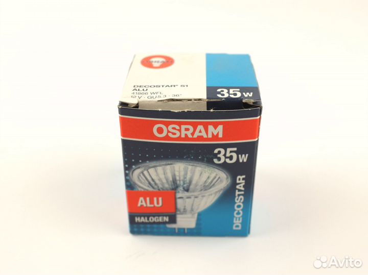 Лампа галогенная Osram GU5,3 ALU 35W 12V 44866WFL