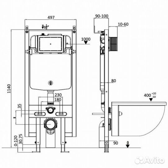 Комплект WeltWasser WW Amberg 497 ST + Gelbach 004