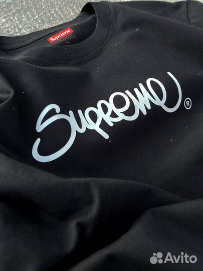 Футболка Supreme черная арт:539
