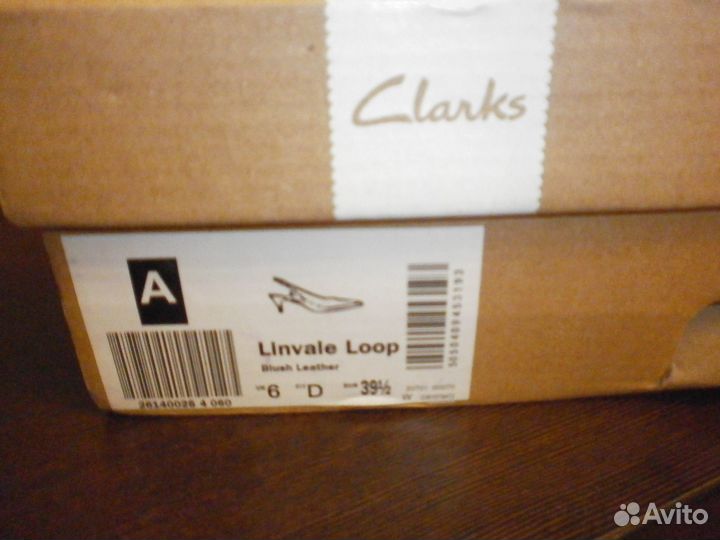 Туфли clarks сливочная кожа