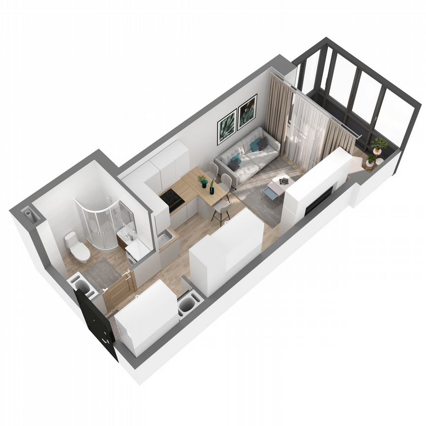 Квартира-студия, 24,1 м², 11/27 эт.