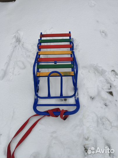 Детские зимние санки