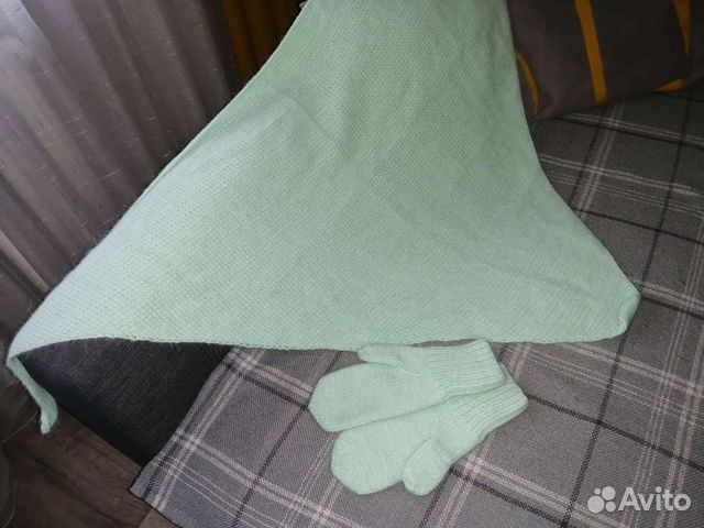 Шаль, варешки женские