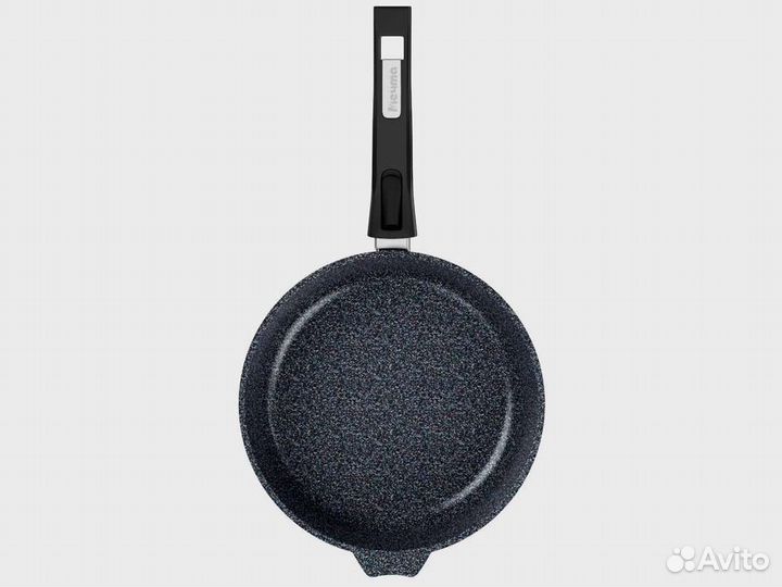 Сковорода d28 с крышкой Гранит star