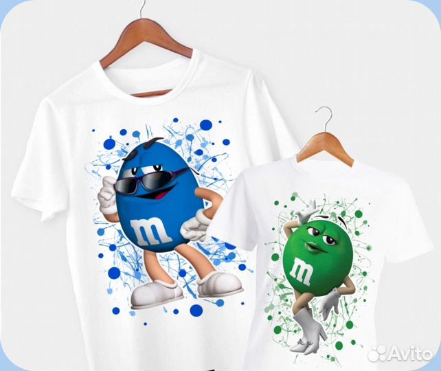 Парные футболки для влюбленных, друзей