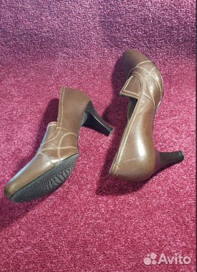Туфли кожаные, 38-39