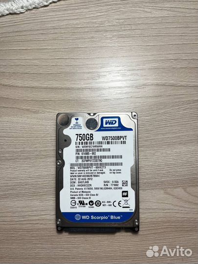Hdd 2.5 750gb
