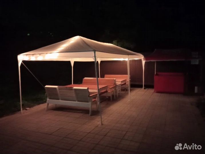 Тент шатер для дачи бу
