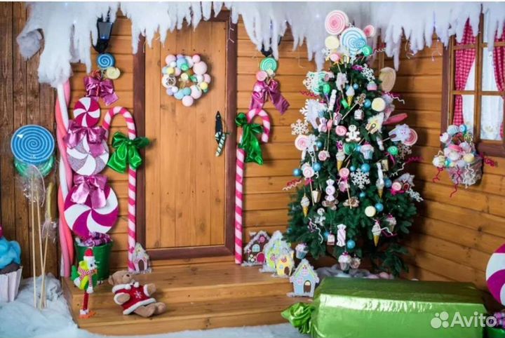 Баннер Фотосессия новогодняя фотозона декор