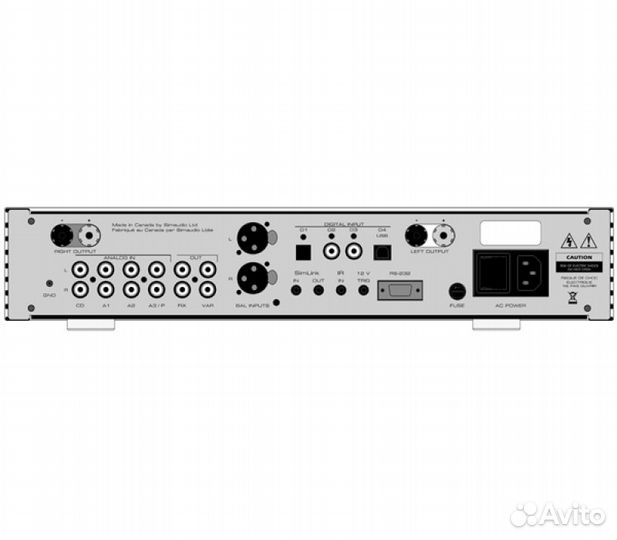 Стереоусилитель SIM Audio Moon Neo 340i D3PX silve