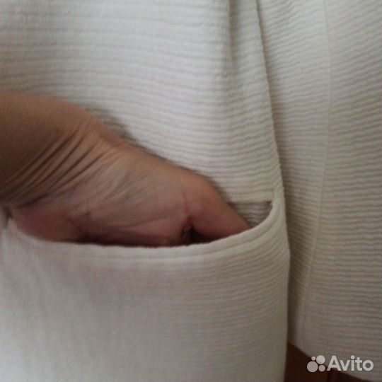 Платье пиджак zara 46,48р белый