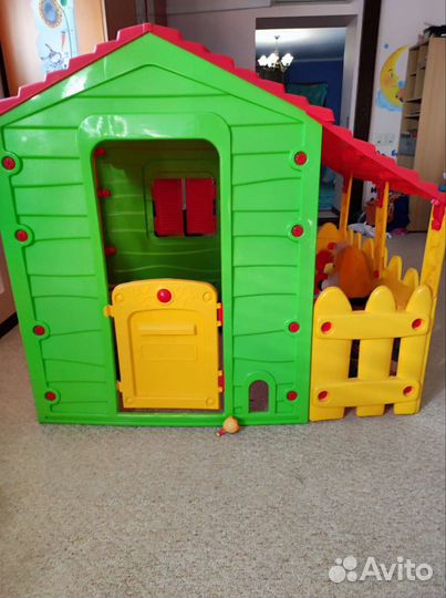 Детский игровой домик для дачи 140х120