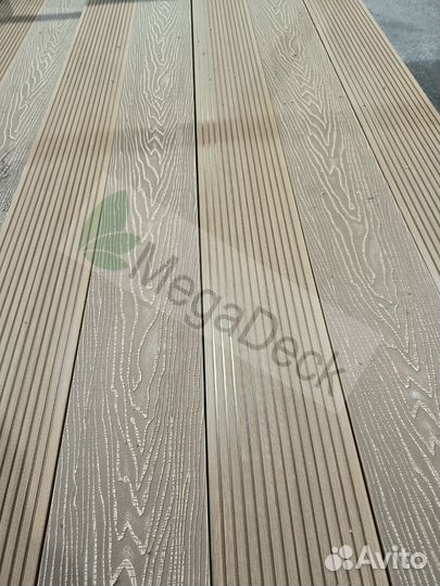 Террасная доска дпк 24мм. Цвет Орех