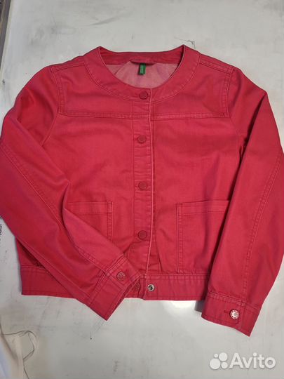 Джинсовая куртка benetton девочке
