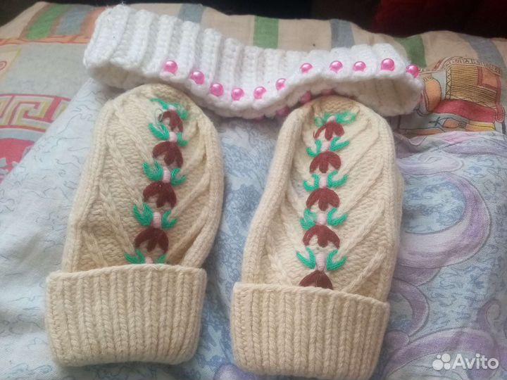 Варежки детские для девачки