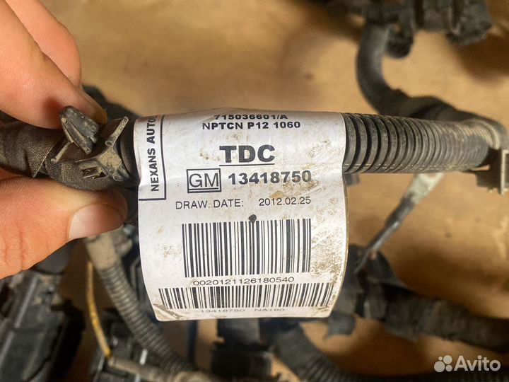 Проводка двигателя Opel Astra GTC a14net 2013