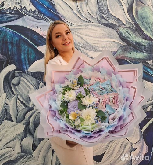 Букеты из конфет/подарок на 14 февраля/маме