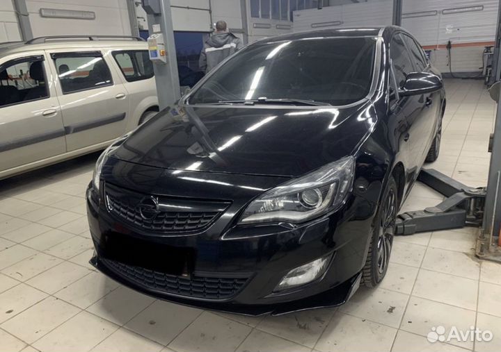 Сплиттер губа Opel astra