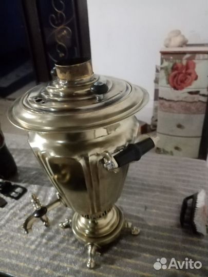 Самовар на дровах старинный