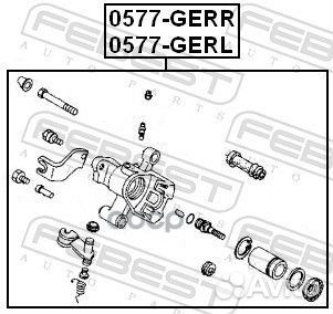 Суппорт тормозной 0577-gerl 0577-gerl Febest