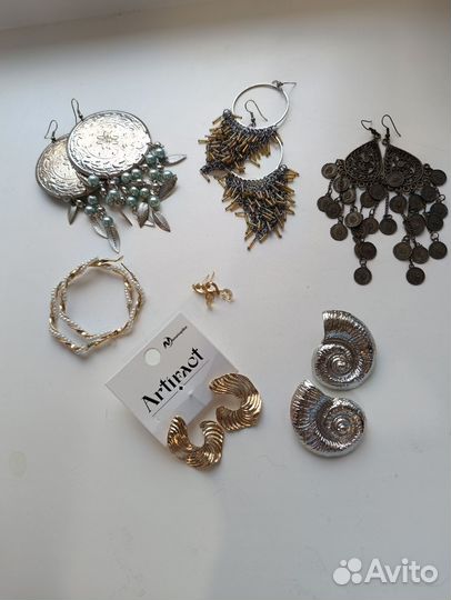 Сережки бижутерия