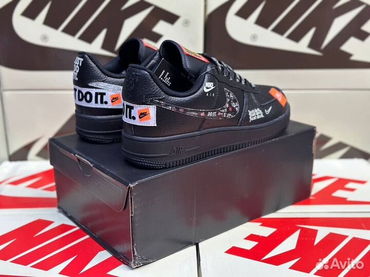 Кроссовки Nike Air Force 1 Just Do IT Black