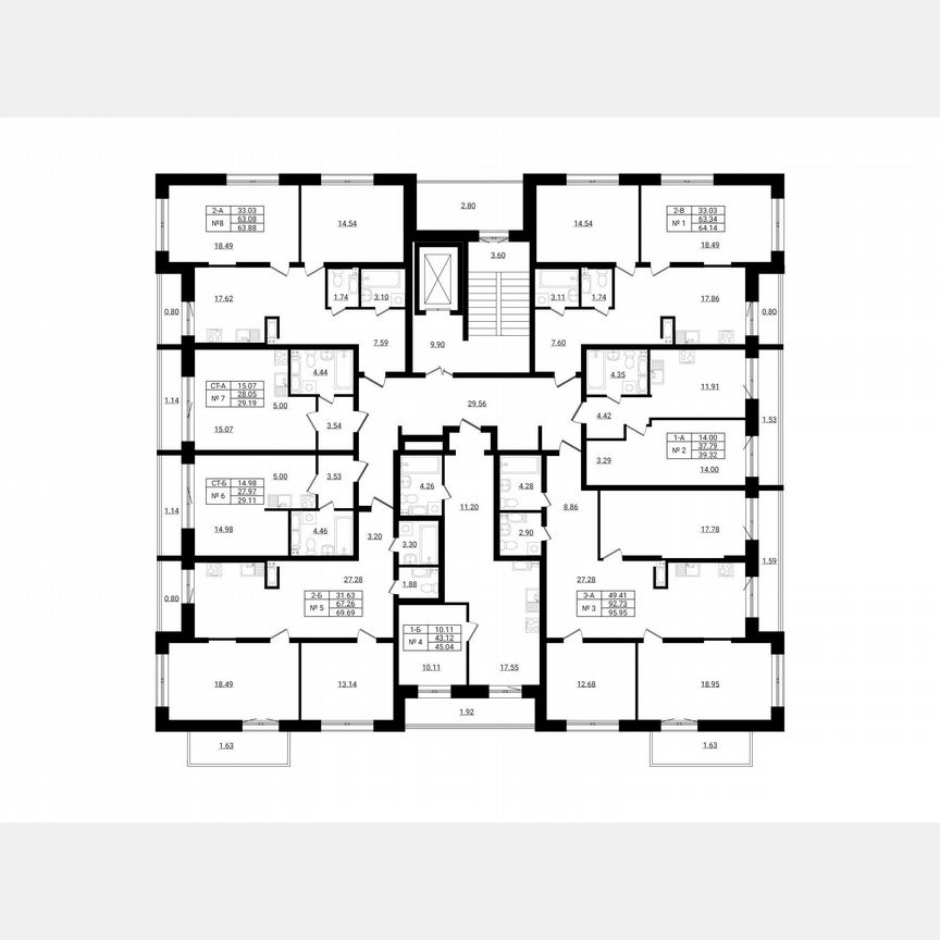 1-к. квартира, 39,3 м², 4/9 эт.