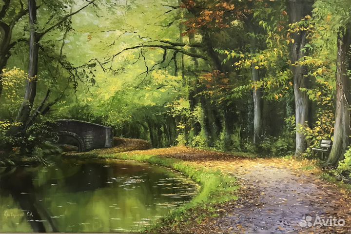 Картина маслом на холсте пейзаж