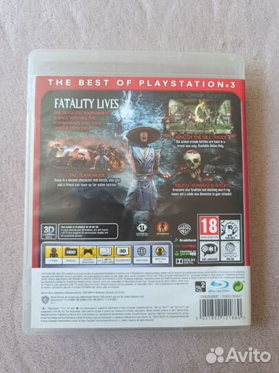 Mortal kombat 9 ps3 диск