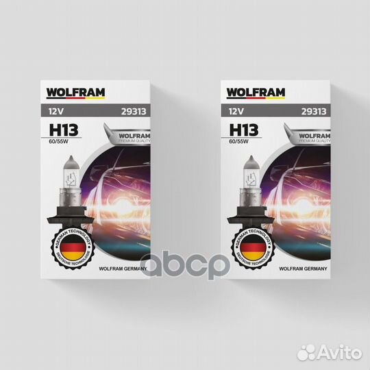 Лампа 12V H13 60/55W P26,4t wolfram halogen BUL