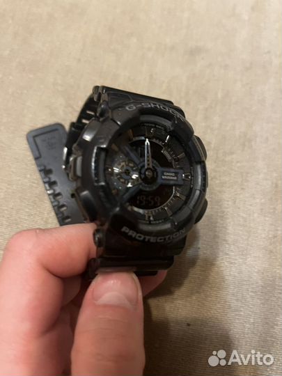 Часы casio g shock ga 110 черные