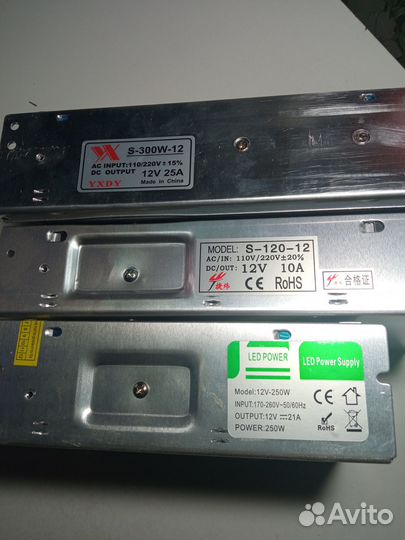 Блоки питания 12v для светодиодной ленты