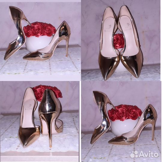 Туфли на низком каблуке 38